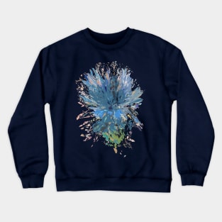 Blue Thistle Flowers Crewneck Sweatshirt